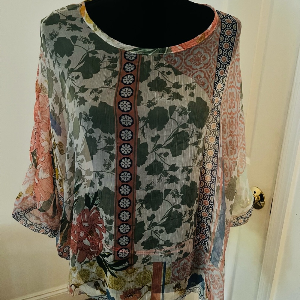 Simply Noelle Multicolor Floral Blouse